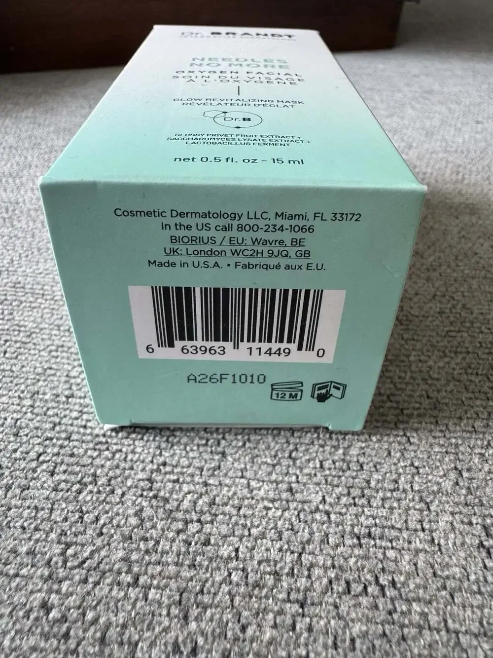 Dr. BRANDT Needles No More Oxygen Facial Glow Revitalizing Mask full size